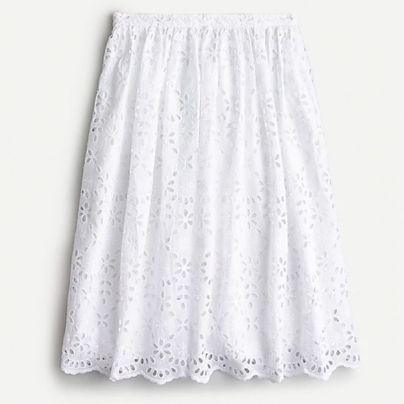 J.Crew full midi skirt in embroidered eyelet - Picture 2 of 5
